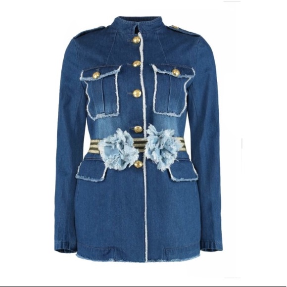 NWT ALESSANDRA CHAMONIX Denim Jacket Size 6